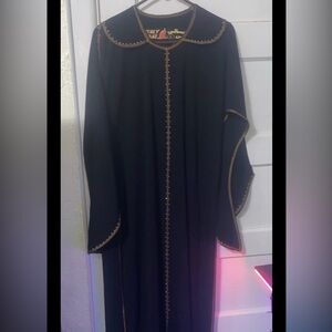 Layaly Dubai Black Jeweled Maxi Rave/Festival Gear RARE